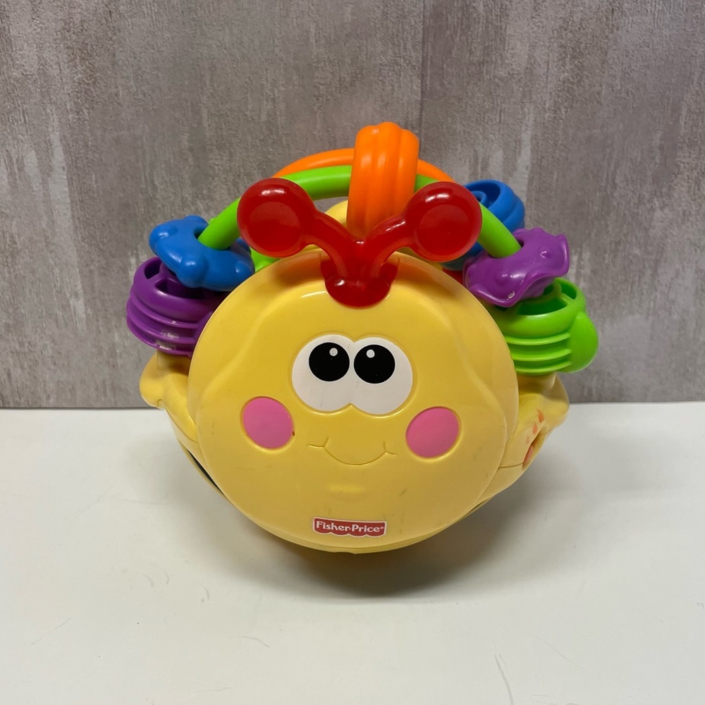 Fisher Price Go Baby Go GIGGLIN' BEE Ball Music & Lights Developmental Toy